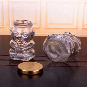 bear glass storage jars