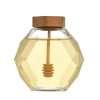 Hexagon Honey Jar With Dipper