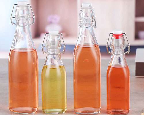150ml 250ml 500ml 750ml 1L Square Swing Top Bottles