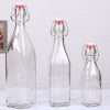 Clear Square Swing Top Bottles