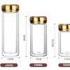 Double Layer Glass Bottles for Honey