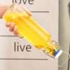 Glass Water Bottle With Flip Top Lid