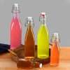Square Flip Top Glass Bottles