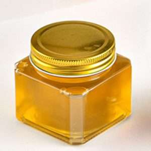Square Glass Honey Jar With Lid