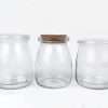 Pudding Glass Jars with Cork