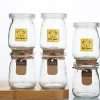 Pudding Glass Jars with Labels