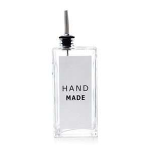 Square Glass Olive Oil Bottle