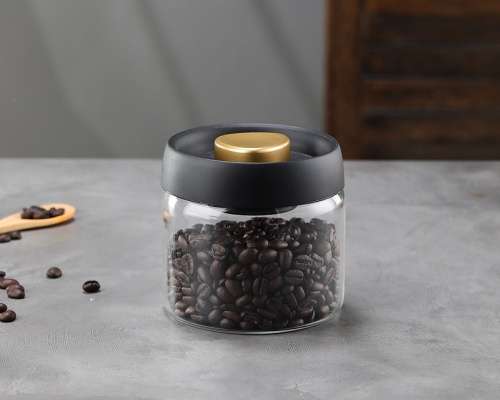 500-1800ml Clear Glass Coffee Jars