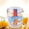 Hexagon Glass Honey Jar