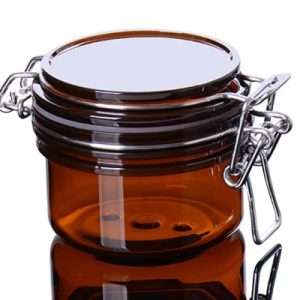 Amber Glass Spice Jars