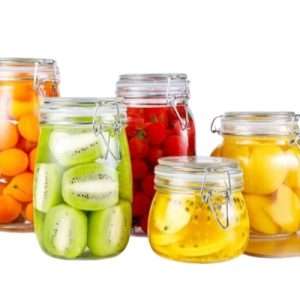 Round Glass Storage Containers